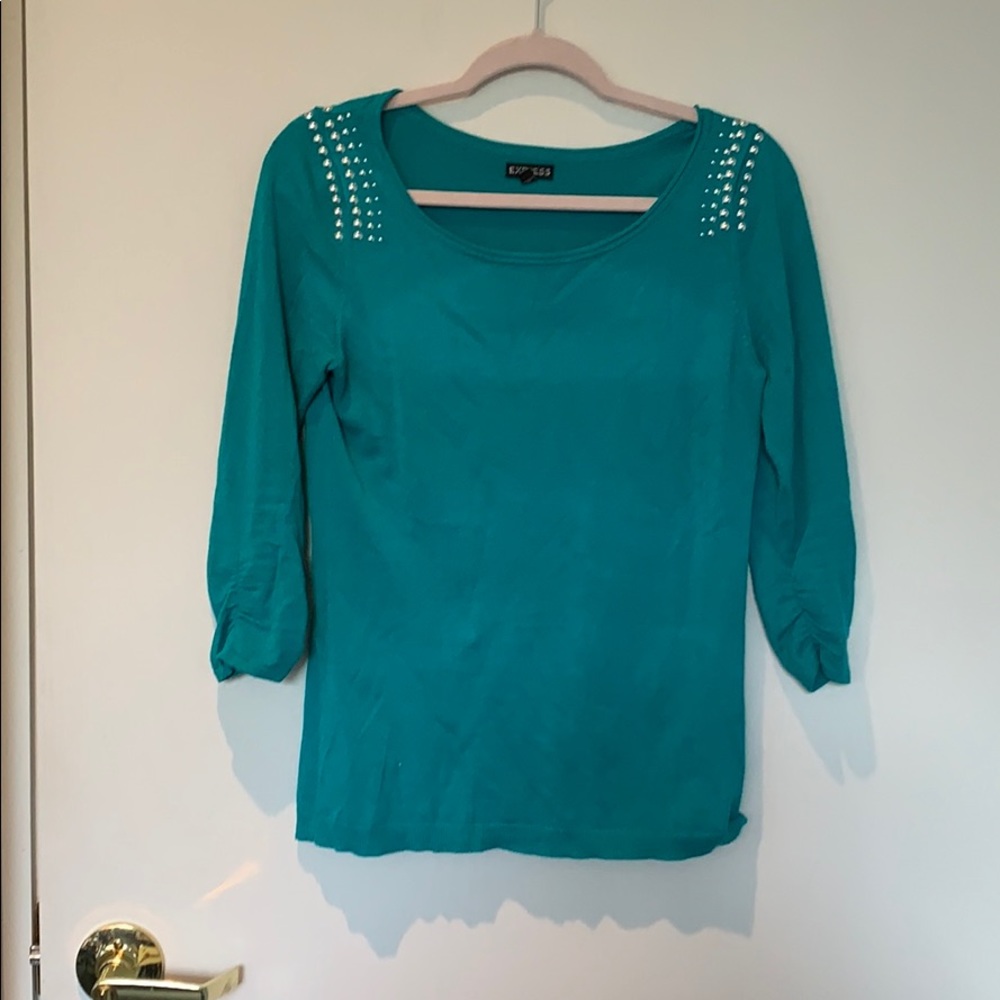 Teal sweater